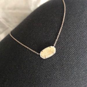 Kendra Scott white drusy necklace